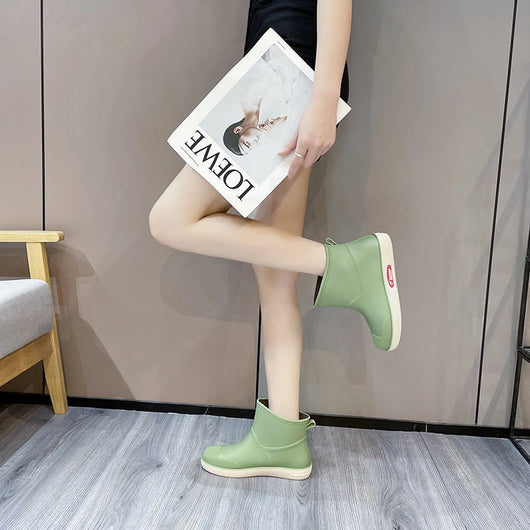 Botas Impermeables Cortas para Mujer - Estilo Moderno y Funcional - Image 12