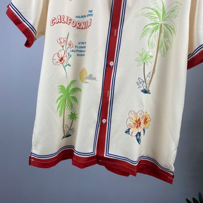 Camisa Estampada de Manga Corta para Hombre - Comodidad de Verano - Image 2
