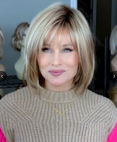 Peluca Sintética Corta Recta Multicolor - Fibra Química Premium - Image 8