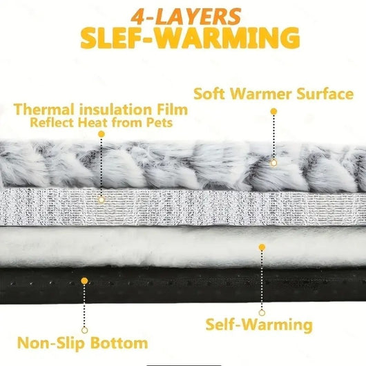 Cama Térmica Acogedora para Mascotas - Nido Fleece Invierno Perros y Gatos - Image 8
