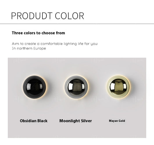 Lámpara Solar de Pared Estilo Nórdico Eclipse para Dormitorio - Image 14
