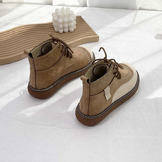 Botas Martin Retro de Encaje para Mujer - Suela Gruesa Otoño Invierno - Image 18