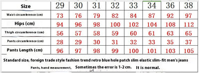 Jeans Slim Fit Azul Retro con Parches para Hombre - Image 6