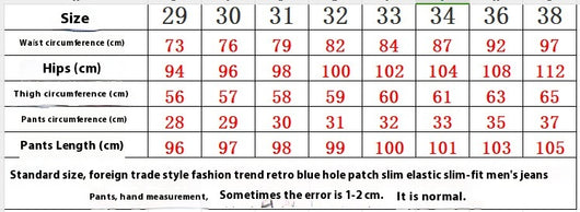 Jeans Slim Fit Azul Retro con Parches para Hombre - Image 6