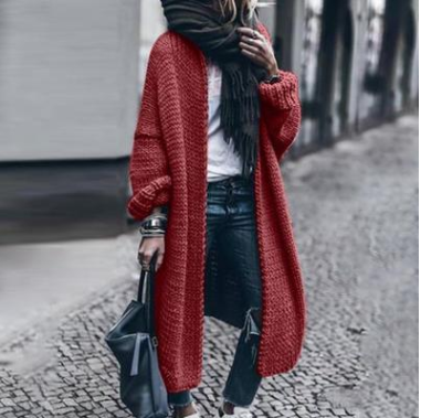 Abrigo Suéter de Lana Casual - Image 12