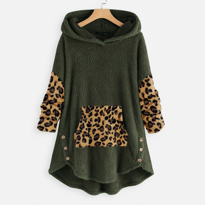 Sudadera Hoodie de Felpa Manga Larga Suelta y Cómoda - Image 12