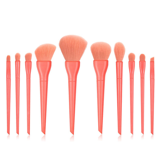 Set de 10 Brochas de Maquillaje Colores Pastel con Cerdas Suaves - Image 11