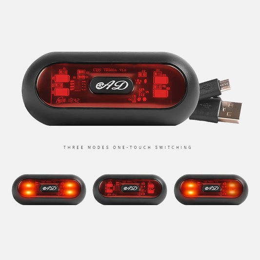Luz de Advertencia Trasera para Casco de Motocicleta