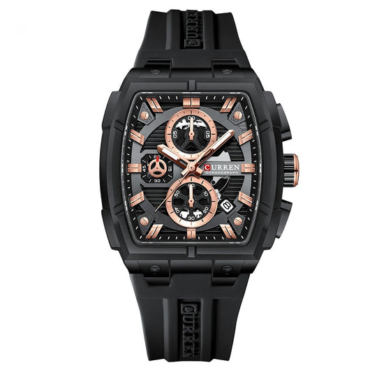 Reloj de Pulsera Hombre Impermeable con Calendario y Seis Agujas - Image 5