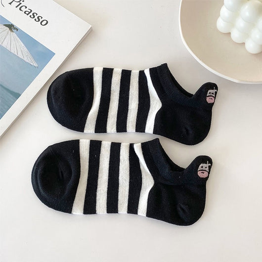 Calcetines de Algodón Bordados Transpirables para Hombre - Image 9