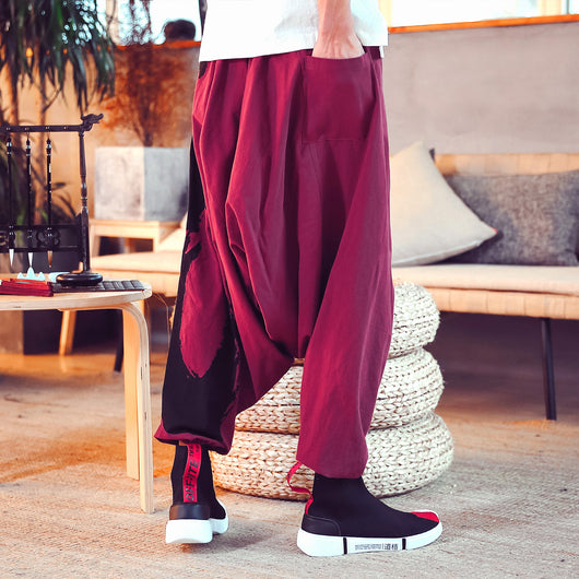 Pantalones Capri Estilo Asiático de Nueve Puntos - Image 3
