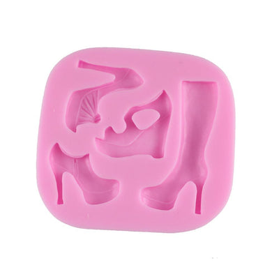 Molde de Silicona para Fondant Tacones Altos Combinado - Image 4