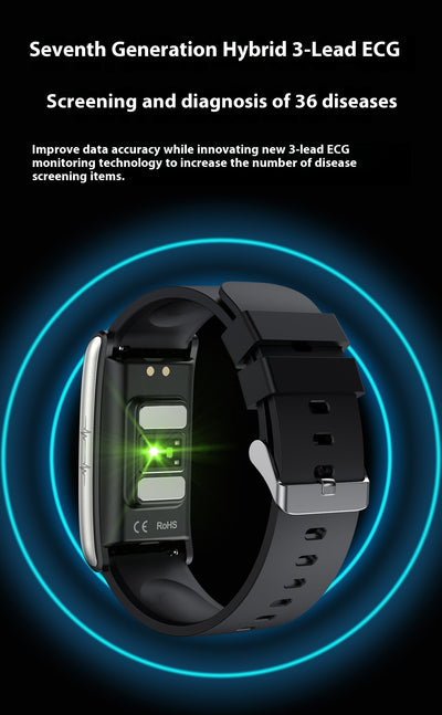 Reloj Inteligente con Monitoreo de Glucosa sin Invasión E600 - Image 23