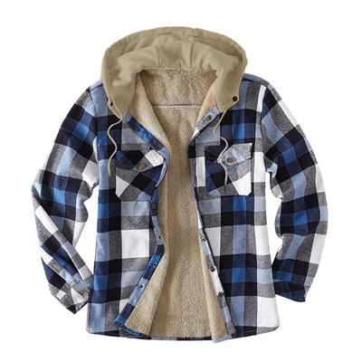 Chaqueta Sudadera con Capucha y Forro Polar para Hombre - Talla Grande