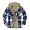 Chaqueta Sudadera con Capucha y Forro Polar para Hombre - Talla Grande