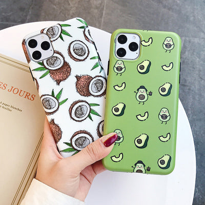 Funda para teléfono aguacate verde