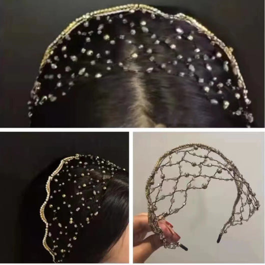 Aro Tejido para Cabello con Cuentas Estilo Coreano - Image 9