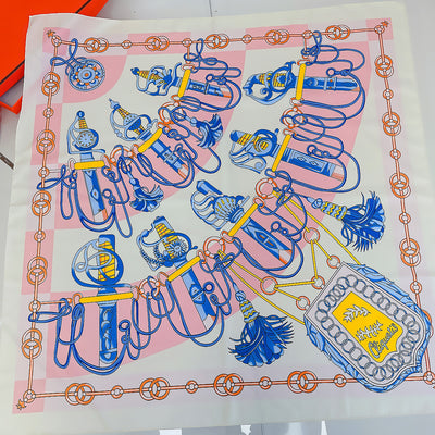 Pañoleta de Seda Estampada Tejida Hecha a Mano - Image 88