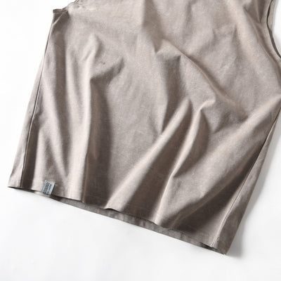 Camiseta Sin Mangas de Algodón Lavado Vintage para Hombre - Image 9