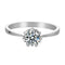 Moissanite Ring Straight Arm Snowflake 50 Points Simple And Sweet 50points diamond ring Size9
