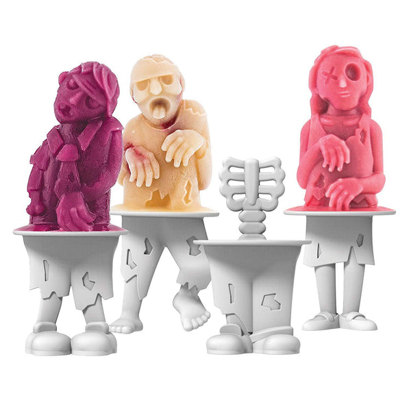 Moldes de Paletas Zombie Calavera - Set de 4 Moldes para Helados y Paletas Caseras