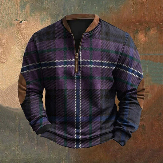 Sudadera con Cierre Estampado 3D Digital para Hombre - Primavera y Otoño - Image 16