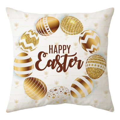 Funda de Almohada Pascual con Foto de Conejo y Bandera Decorativa - Image 6
