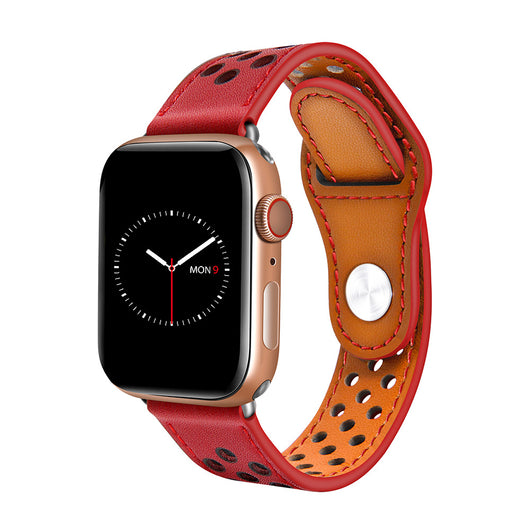 Pulsera de Cuero Unisex con Cadena de Reloj Transpirable - Image 16