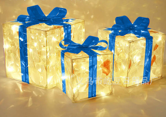 Caja de Regalo Navideña Luminosa con Efecto Ojo de Gato - Image 8