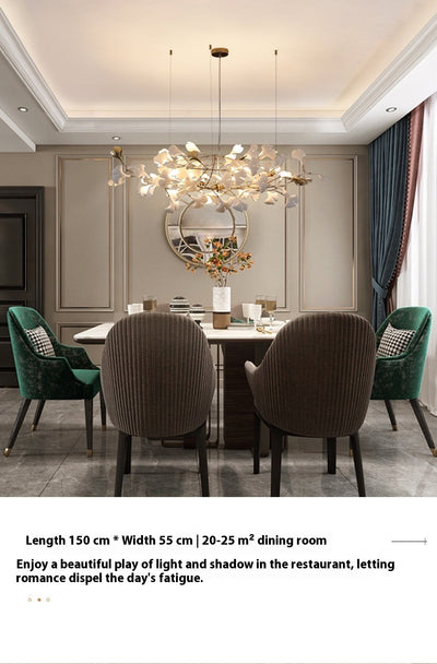Lámpara Colgante Ginkgo de Cerámica para Comedor y Dormitorio - Image 10