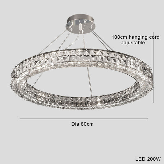 Lámpara de Araña LED Cristal Lujo Moderno Minimalista - Image 15