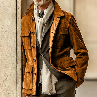 Chaqueta de Ante Casual para Hombre - Estilo Moderno - Image 5
