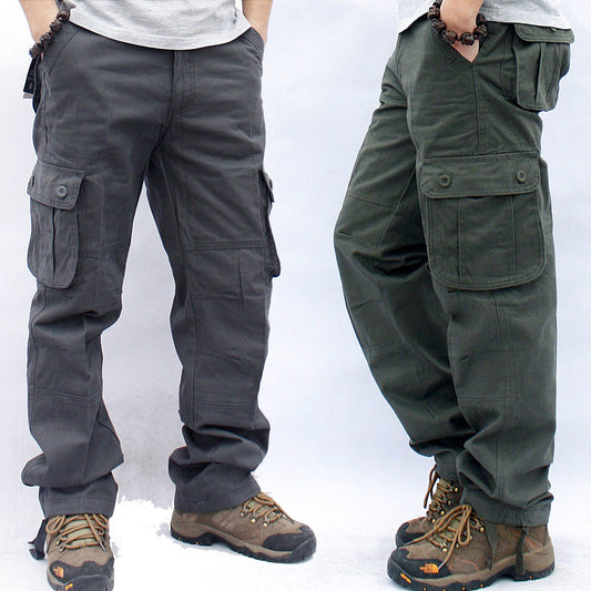 Pantalones de Trabajo Multibolsillos Uniforme Profesional Hombre