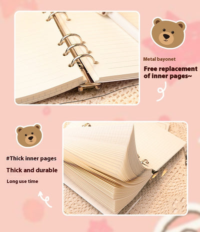 Cuaderno Espiral Suelto Contadora Adorable con Corazones - Diario de Notas - Image 17