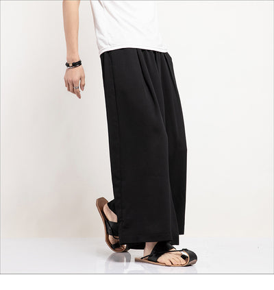 Pantalones Casuales Rectos Holgados Inspirados en Estilo Asiático - Image 20