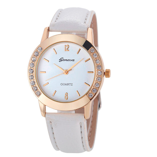 Reloj para Mujer con Diamantes Bilateral Estilo Casual Ginebra - Image 12