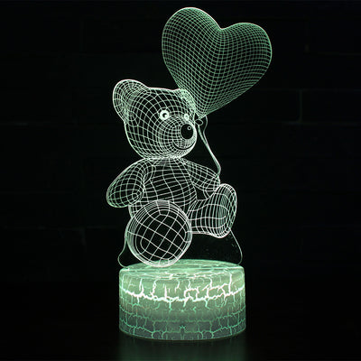 Lámpara Nocturna 3D Oso Adorable - Luz LED Creativa - Image 6