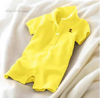 Enterizo Tipo Polo para Bebé con Cuello Solapa - Image 9