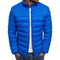 Abrigo de Invierno para Hombre con Diseño de Costura Rombo y Cuello de Pie