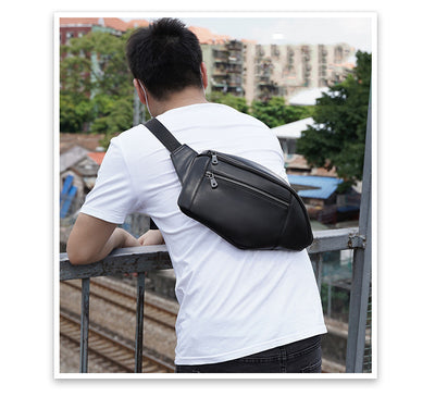 Bolsa de Pecho de Cuero Premium - Bolso Multifuncional para Hombre - Image 8