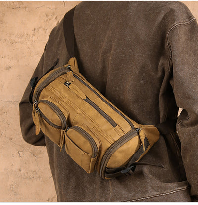Bolso Bandolera de Cuero Genuino para Hombre - Gran Capacidad y Estilo Vintage - Image 8