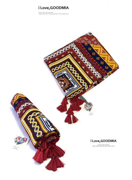 Pareo Bohemio Oversized con Protección Solar - Estilo Étnico - Image 18