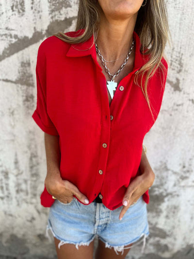 Blusa Casual de Cuello Vuelto para Mujer - Image 11