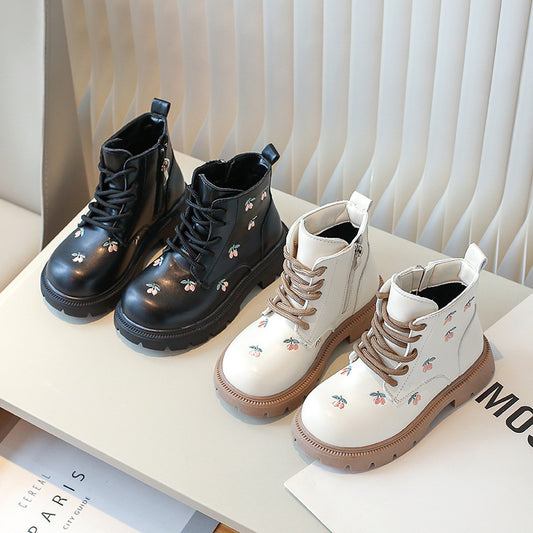 Botitas Princesa Bordadas para Niñas - Colección Otoño