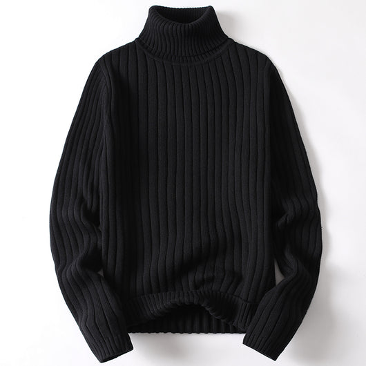 Suéter Cuello Alto Hombre Mujer - Diseño Liso y Rayas Moda Otoño Invierno - Image 3