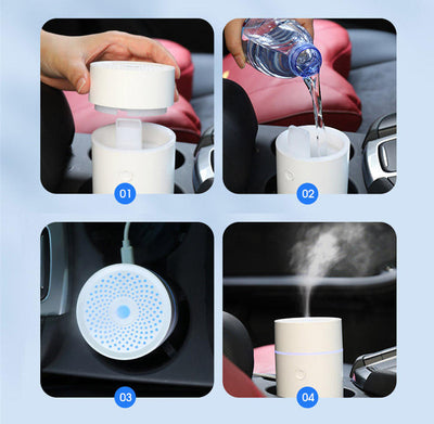 Difusor de Aroma Ultrasónico para Auto con Luz LED y Humidificador - Image 4