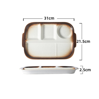 Plato Divisor de Cerámica con Compartimentos Múltiples - Image 6
