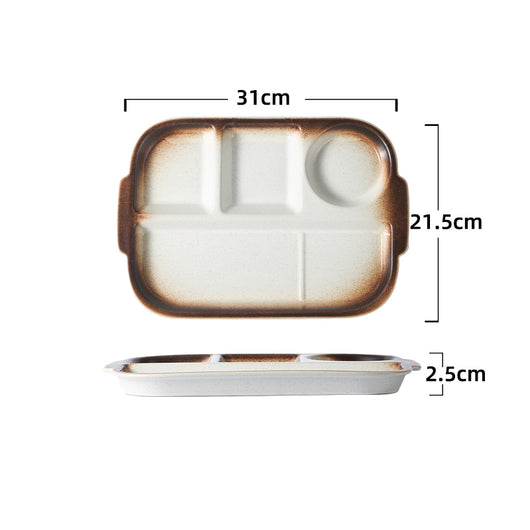 Plato Divisor de Cerámica con Compartimentos Múltiples - Image 6