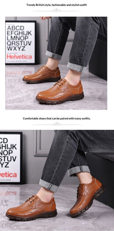 Zapatos de Cuero para Hombre con Suela de Tendón - Image 12
