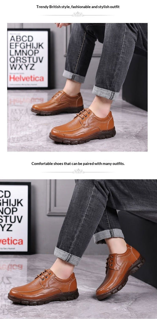 Zapatos de Cuero para Hombre con Suela de Tendón - Image 12